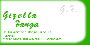 gizella hanga business card